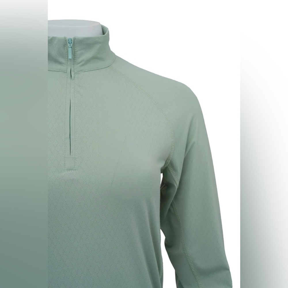 Peter Millar Mint Green Quarter-Zip Pullover